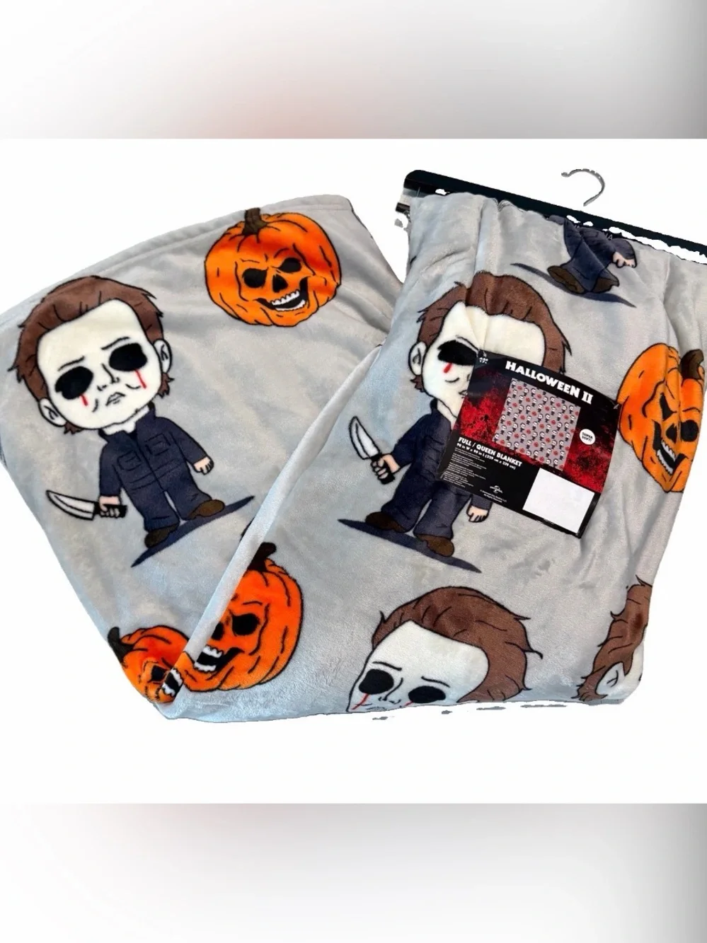 Halloween II Michael Myers Super Soft Plush Blanket Full/Queen 90x90” Brand New